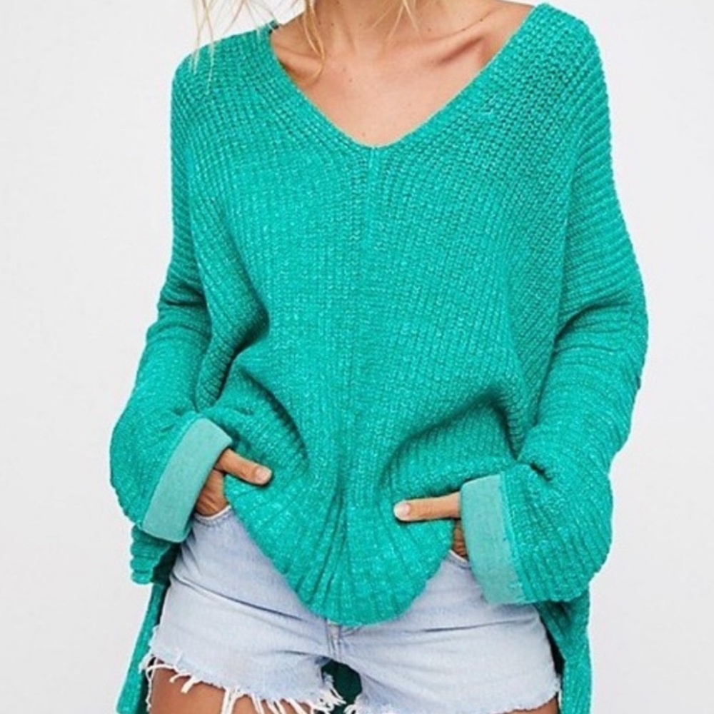 Free people oversized sweater green